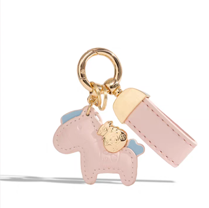 馬年福氣【馬上有錢】皮革鑰匙扣｜COCOLOVE