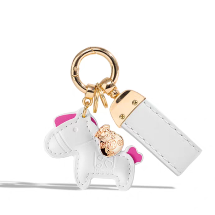 馬年福氣【馬上有錢】皮革鑰匙扣｜COCOLOVE