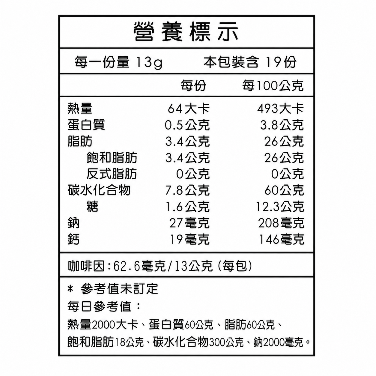 即溶咖啡｜無糖無奶精MCT生酮咖啡風味